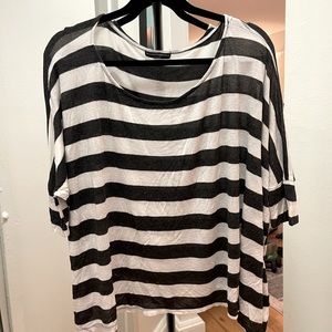 Brandy Melville striped batwing top
